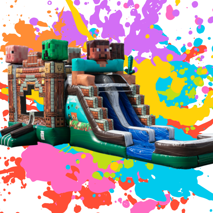 Bounce House with Slides (Wet or Dry)